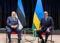 Perezida Kagame yaganiriye na mugenzi we uyobora Estonia